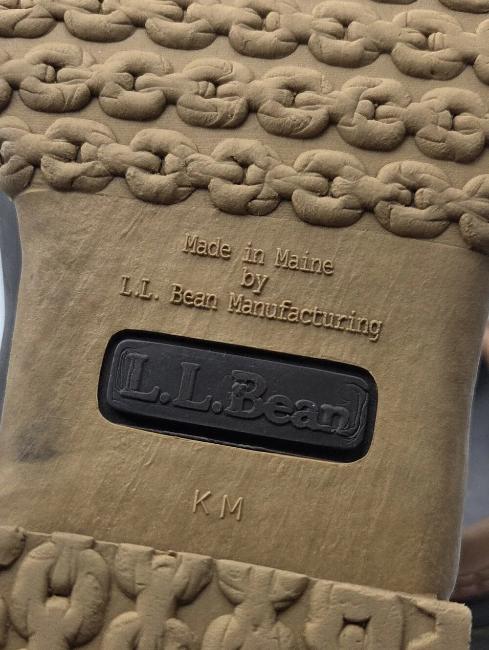LL Bean Boots Rubber Moc Mens 13 Waterproof Rain Snow Rawhide Laces Muck Farm